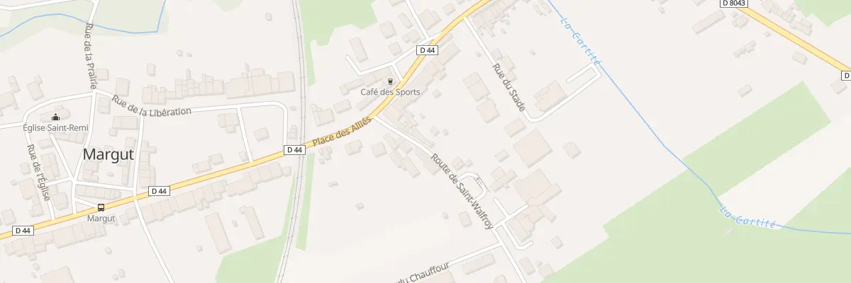 Plan du 7 Rte de St Walfroy à Margut