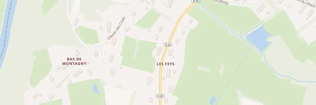 Plan du 1840 Rte de Louhans à Montagny-près-Louhans