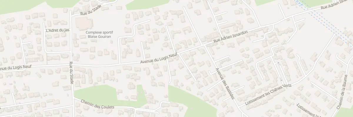 Plan du 56 Av du Logis Neuf au Rove