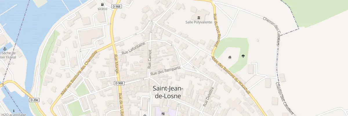 Plan du 16 Rue des Remparts à Saint-Jean-de-Losne