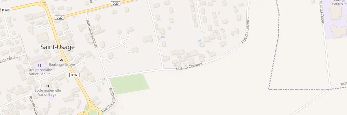 Plan du 15 Rue du Couvent à Saint-Usage