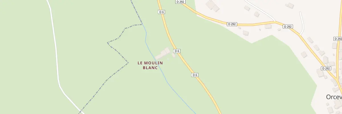 Plan du 1 Rue Moulin Blanc à Orcevaux