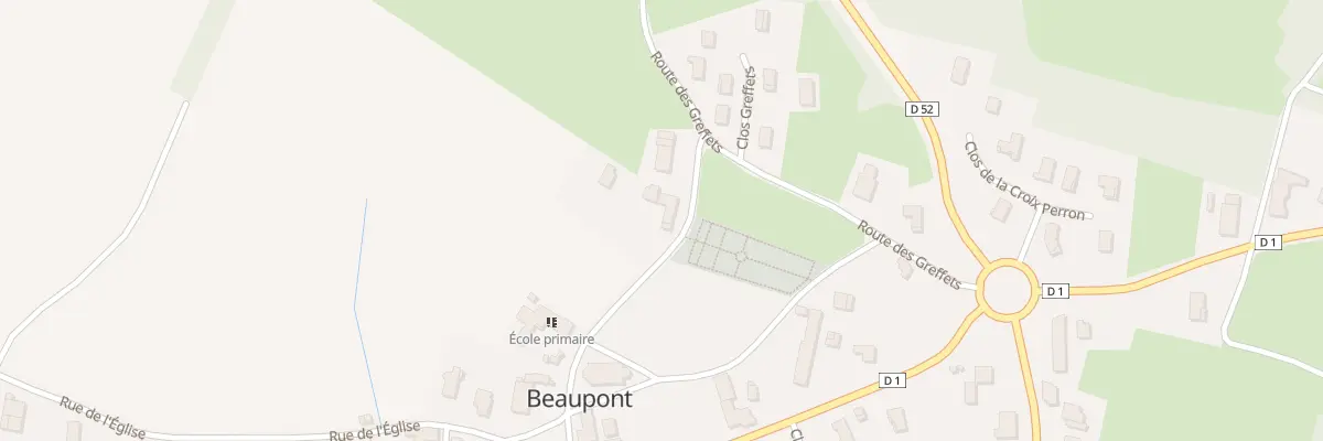 Plan du 205 Rue des Anciens Combattants à Beaupont