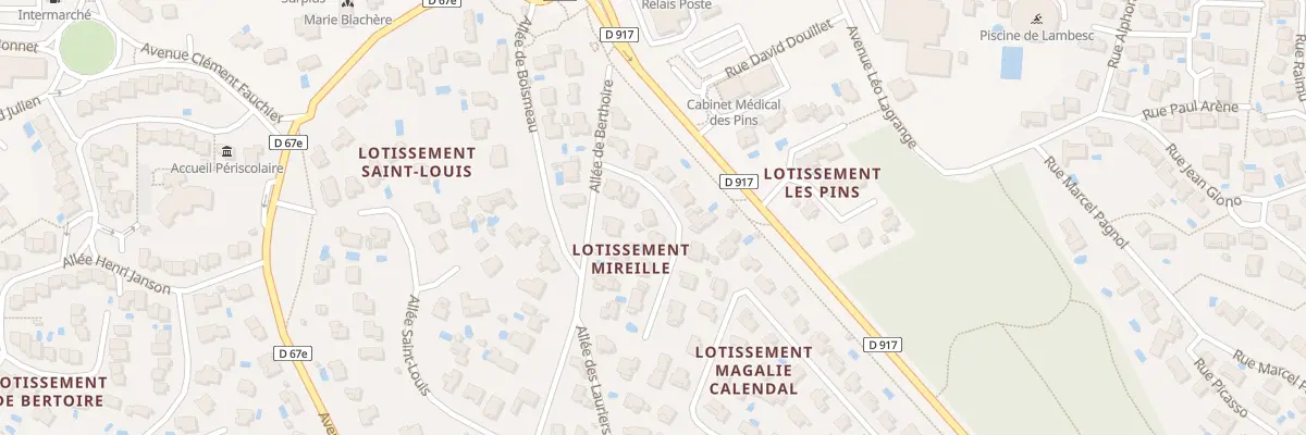 Plan du 16 All Mireille à Lambesc