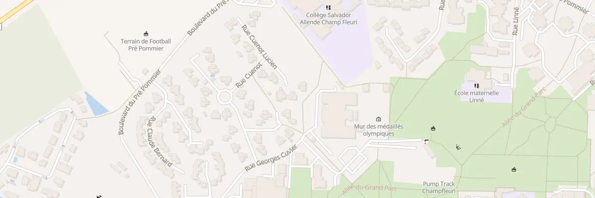Plan du 18 Rue Cuenot Lucien à Bourgoin-Jallieu