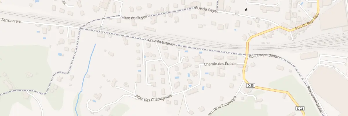 Plan du 1 All des Platanes à Maubec