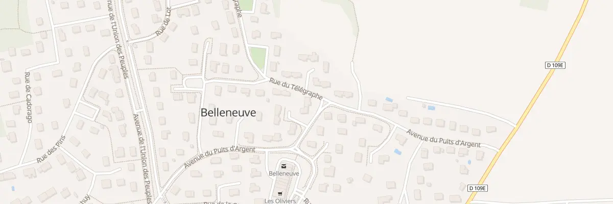 Plan du 28 Av du Puits d’Argent à Belleneuve