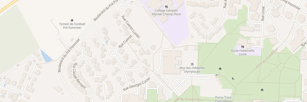 Plan du 20 Rue Cuenot Lucien à Bourgoin-Jallieu