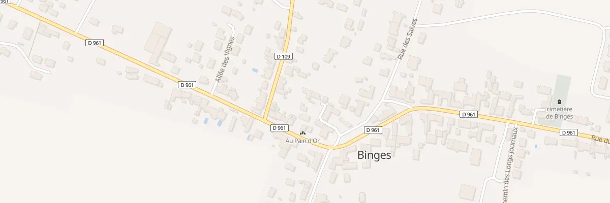 Plan du 4 Imp de la Fontaine à Binges