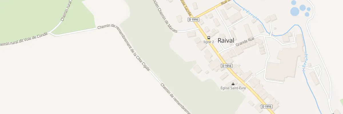Plan du 25 Voie Sacrée à Rosnes à Raival