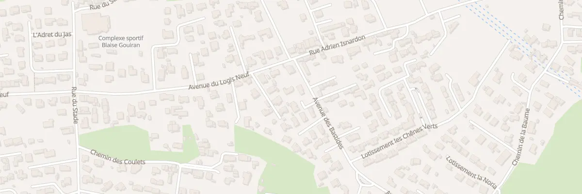Plan du 6 Av des Bastides au Rove
