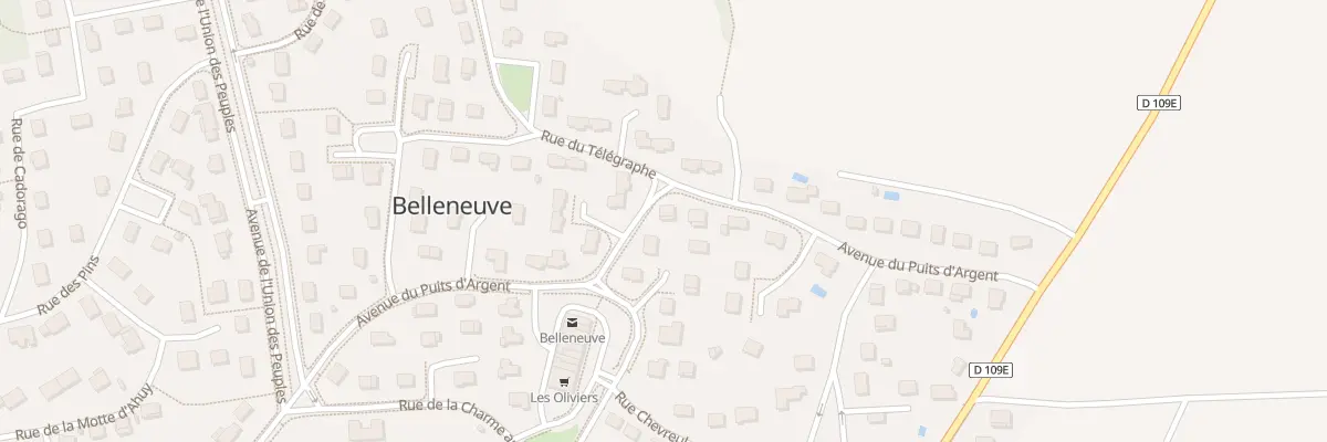 Plan du 17 Av du Puits d’Argent à Belleneuve