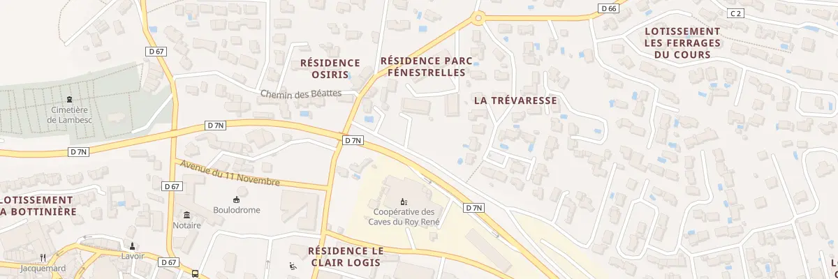 Plan du 20 Rte de Caireval à Lambesc