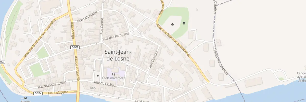 Plan du 1 Rue Delettre à Saint-Jean-de-Losne