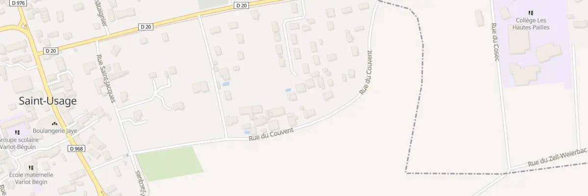 Plan du 25 Rue du Couvent à Saint-Usage