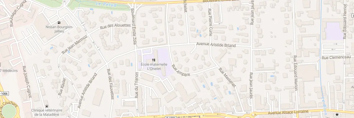 Plan du 12 Rue Ampère à Bourgoin-Jallieu
