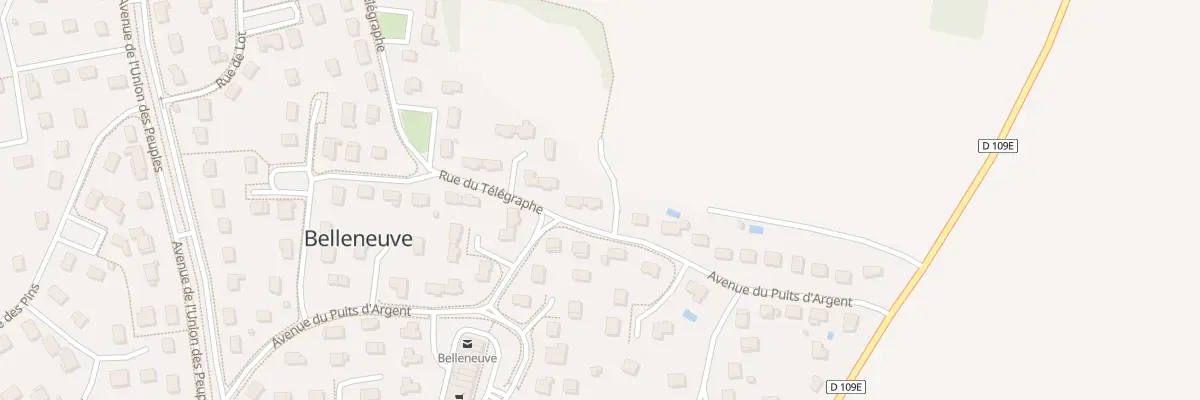 Plan du 22 Av du Puits d’Argent à Belleneuve