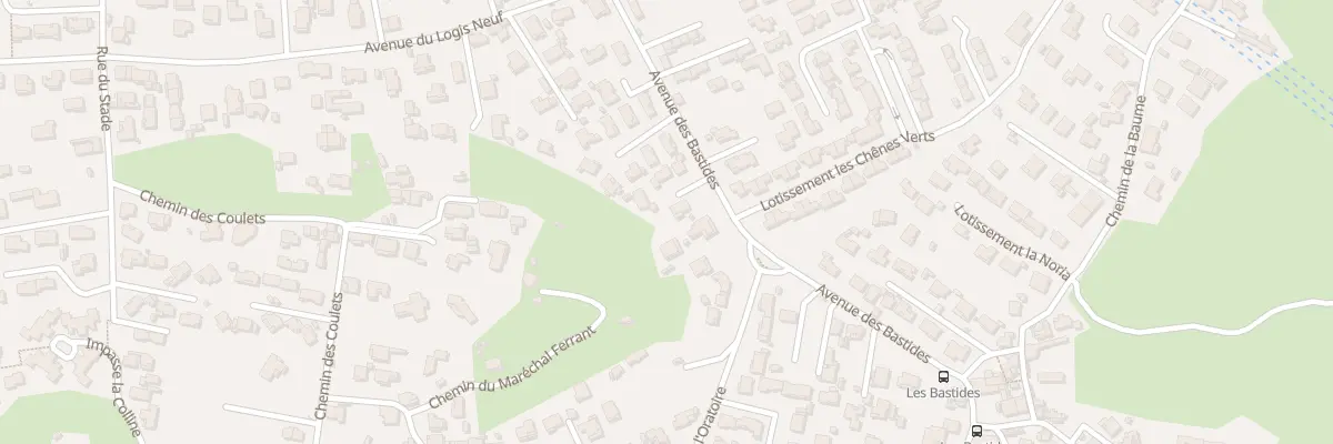 Plan du 30 Av des Bastides au Rove