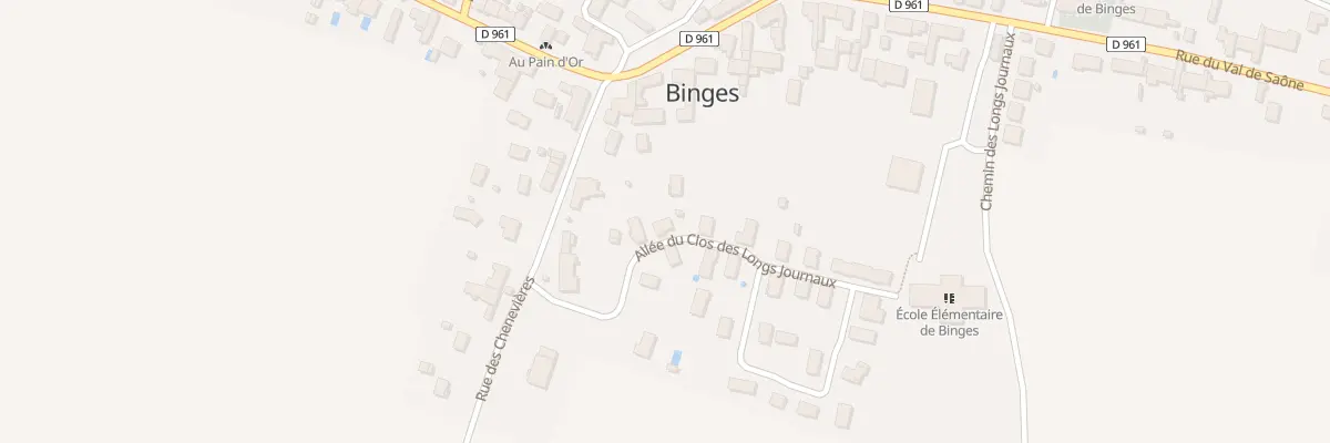 Plan du 5005 Le Village à Binges