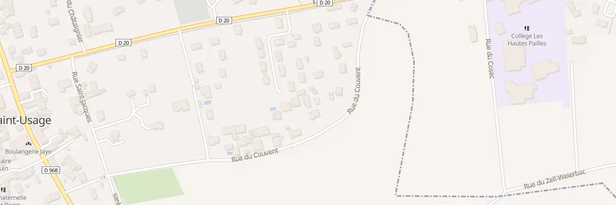 Plan du 31A Rue du Couvent à Saint-Usage