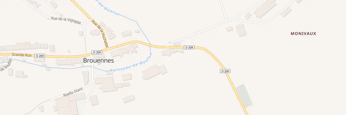 Plan du 1 Gr Grande Rue à Brouennes