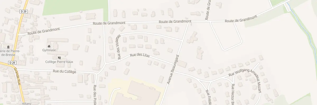 Plan du 2 Rue des Lilas à Pierre-de-Bresse