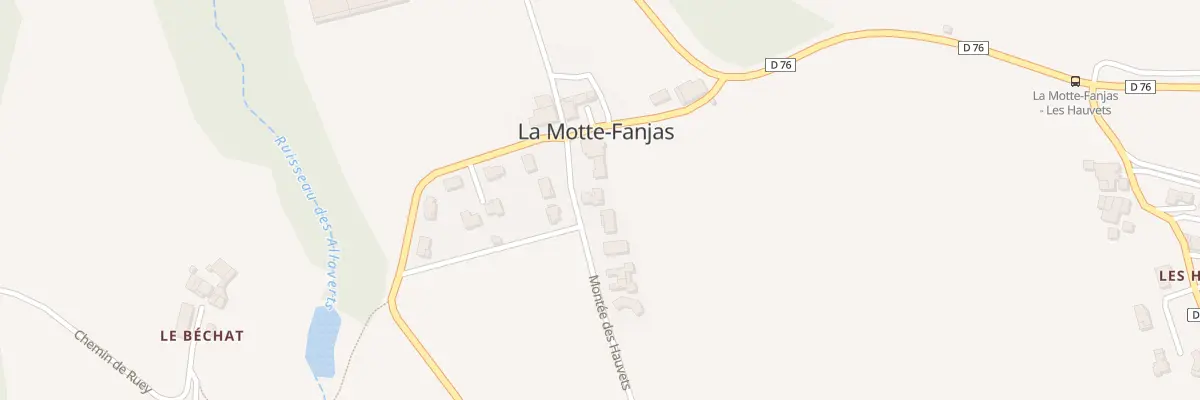 Plan du 45 Mte des Hauvets à La Motte-Fanjas