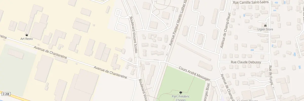 Plan du 7 Av Pasteur Martin Luther King à Bourgoin-Jallieu