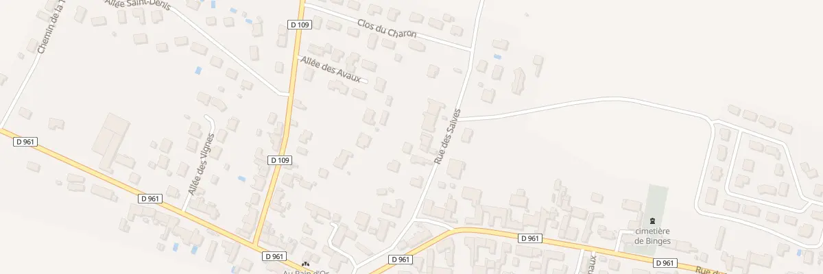 Plan du 9 Rue des Saives à Binges