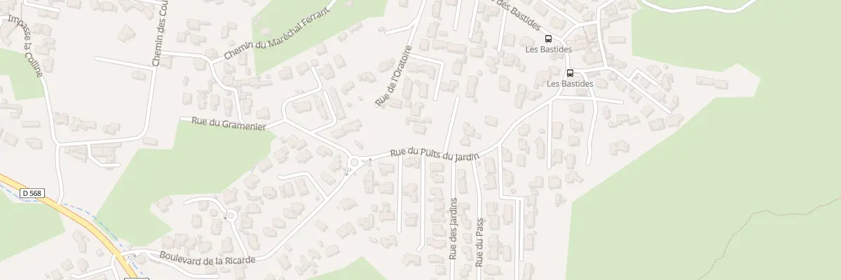 Plan du 16 Rue du Puits du Jardin au Rove