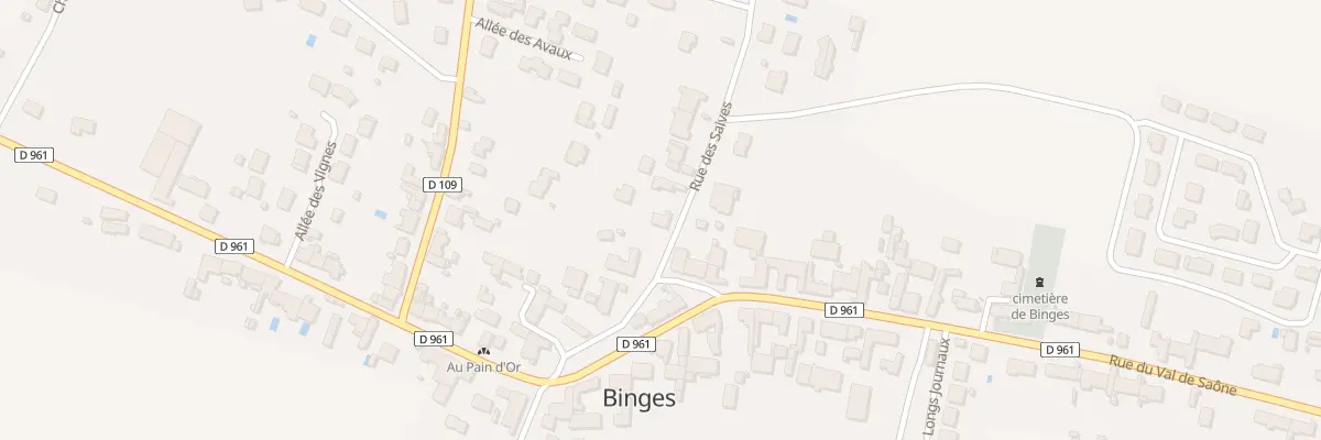 Plan du 1 Rue des Saives à Binges