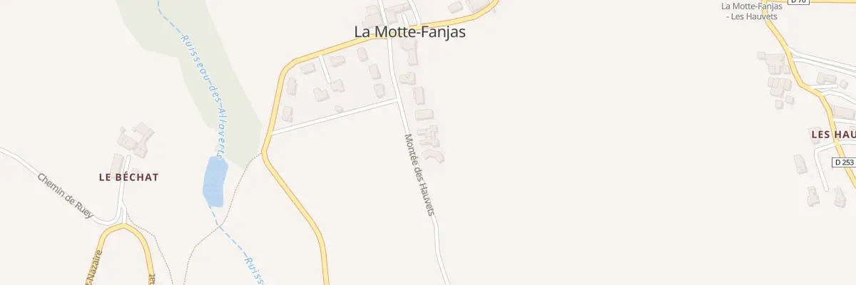 Plan du 125 Mte des Hauvets à La Motte-Fanjas