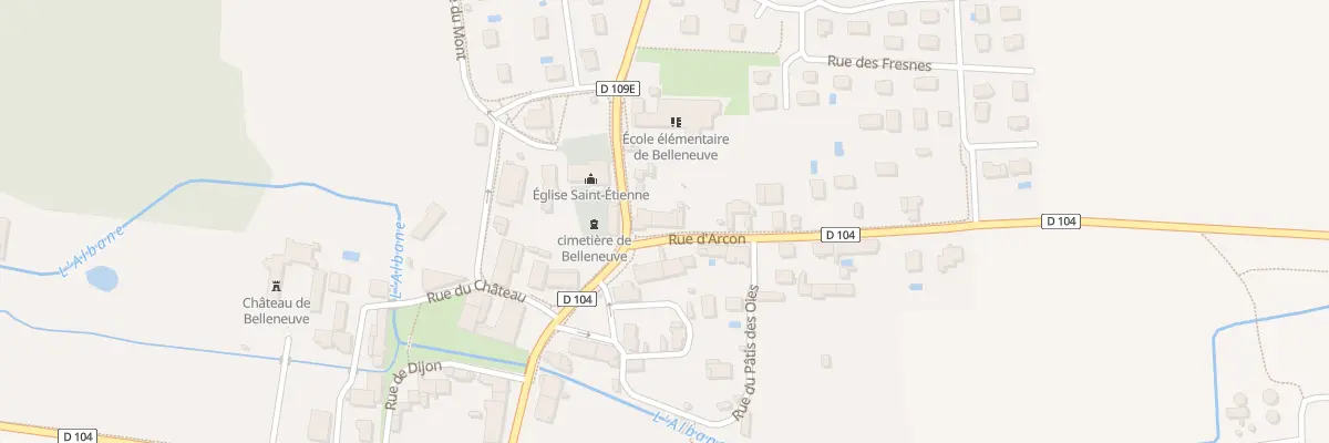 Plan du 3 Rue d’Arçon à Belleneuve
