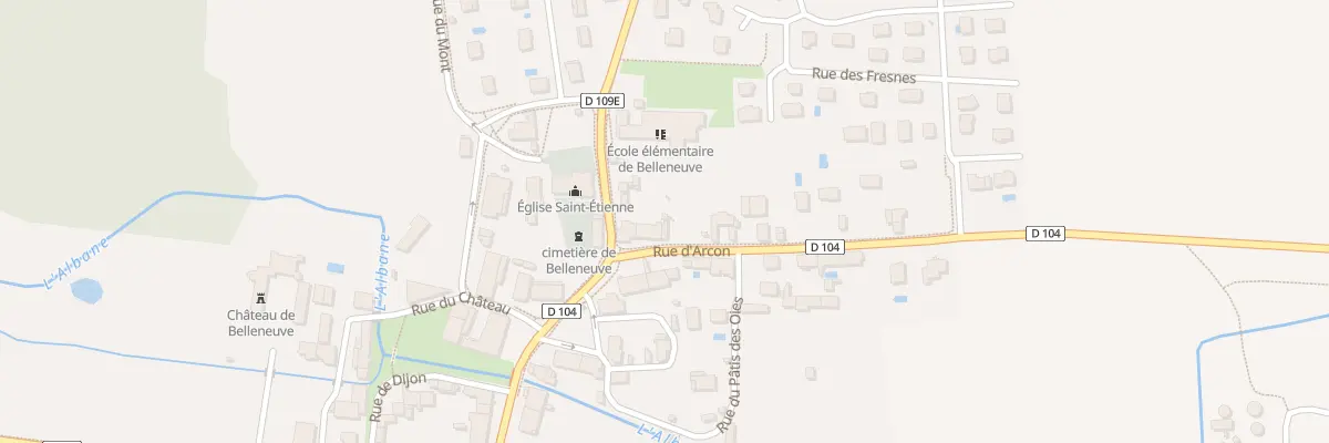 Plan du 5 Rue d’Arçon à Belleneuve
