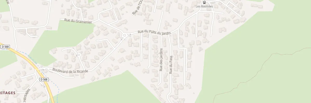 Plan du 5 Lot les Jardins au Rove