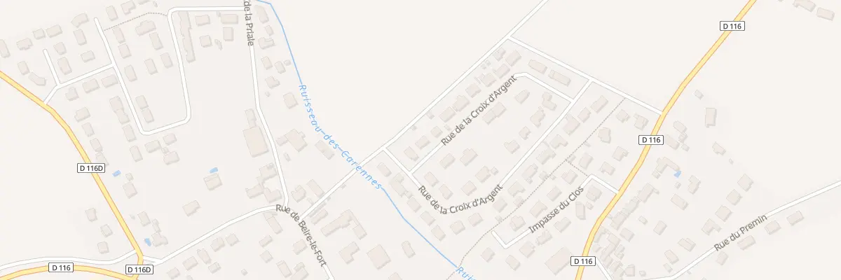 Plan du 33 Rue de la Croix d’Argent à Collonges-et-Premières