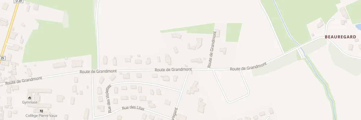 Plan du 13A Rte de Grandmont à Pierre-de-Bresse