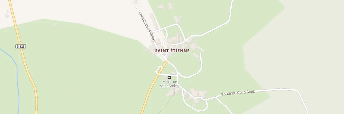 Plan du 1 Rte du Col d’Anès à Saint-Andéol
