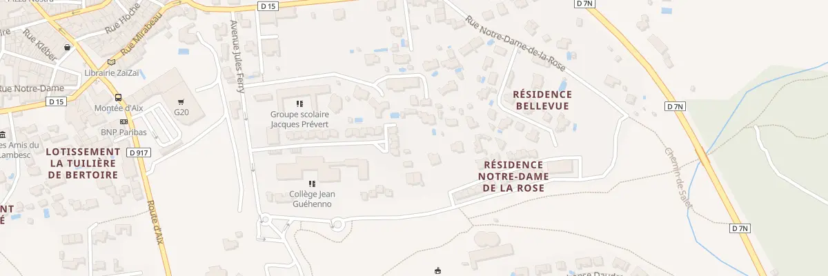 Plan du 24 Rue Notre Dame de la Rose à Lambesc