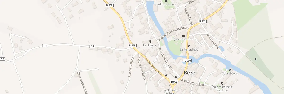 Plan du 8 Rue Saint-prudent à Bèze