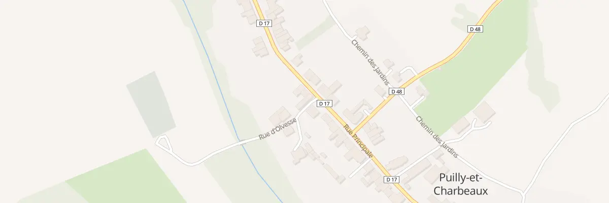 Plan du 2 Rue d’Olvesse à Puilly-et-Charbeaux