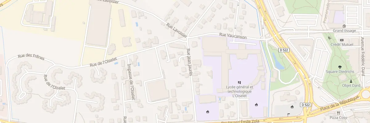 Plan du 59 Rue Jean Jaurès à Bourgoin-Jallieu