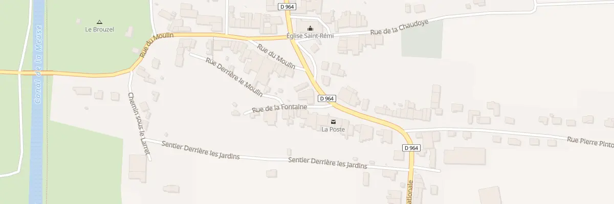Plan du 58 Rte Nationale à Sivry-sur-Meuse