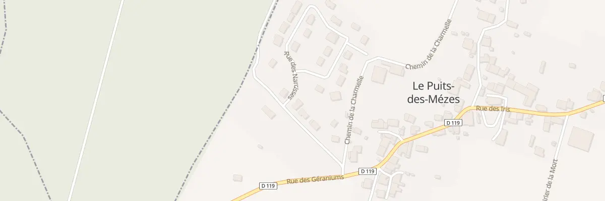 Plan du 10 Rue des Narcisses à Biesles