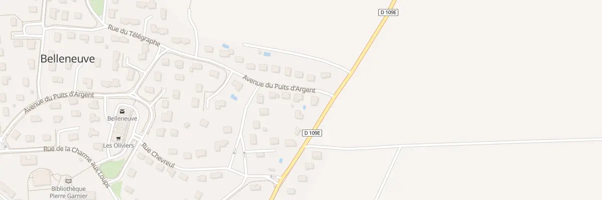 Plan du 3 Av du Puits d’Argent à Belleneuve