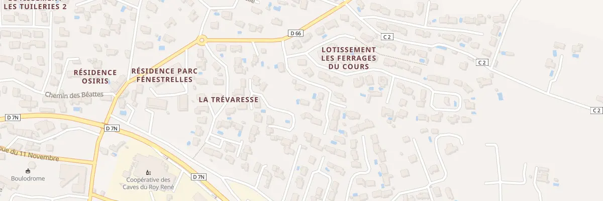 Plan du 2 Clos Pitou 36 Route de Caireval à Lambesc