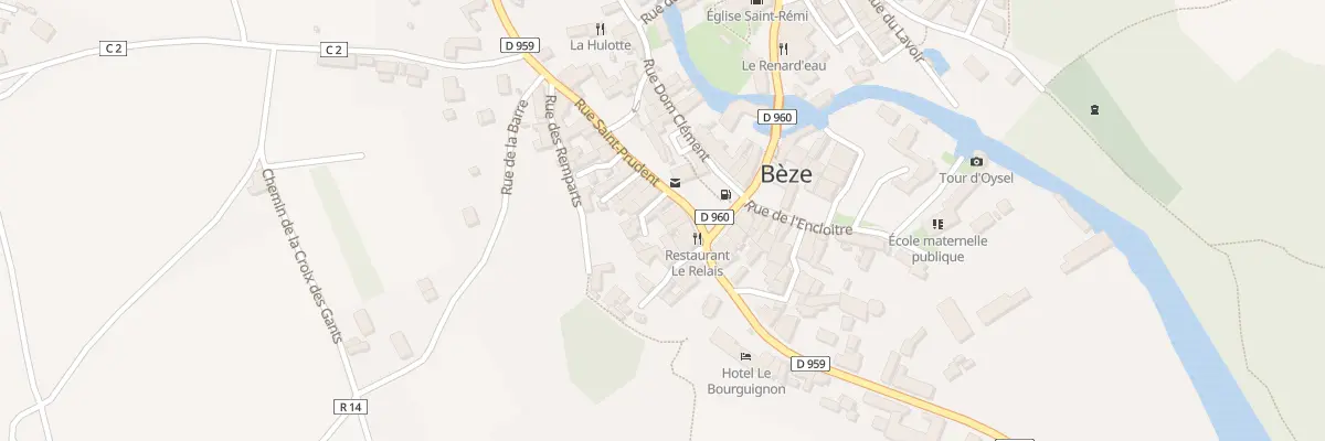 Plan du 8 Pl de Verdun à Bèze