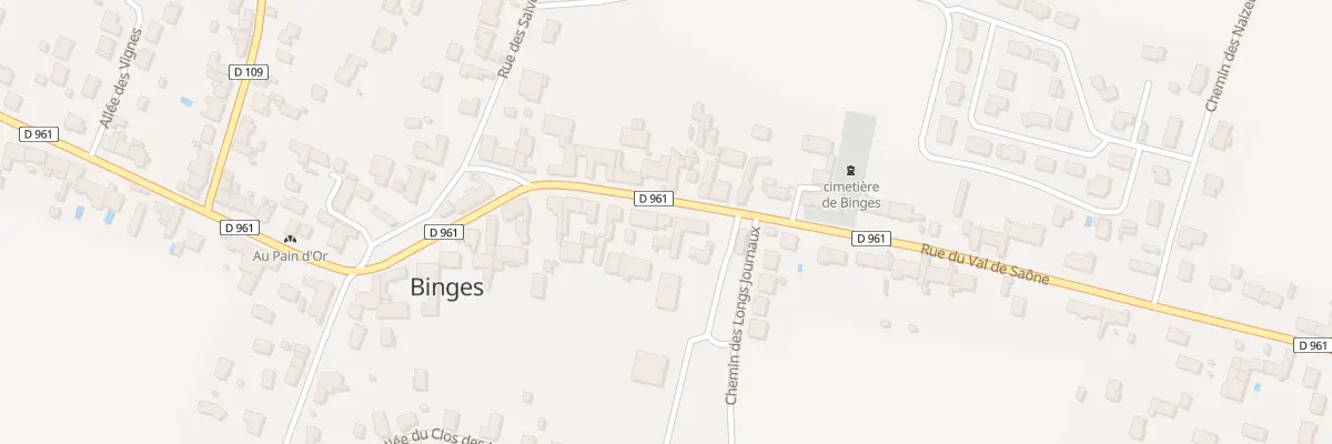 Plan du 30 Rue du Val de Saône à Binges