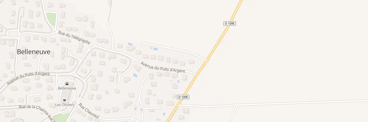 Plan du 4 Av du Puits d’Argent à Belleneuve