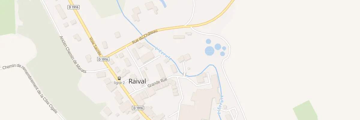 Plan du 1 Rue de l’Autre Cote de l’Eau à Raival